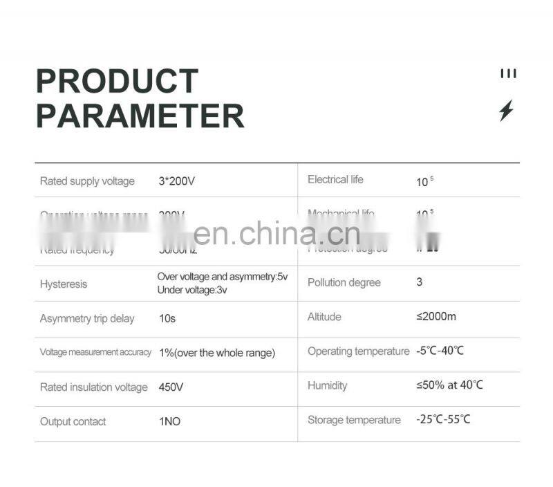 Overvoltage Undervoltage Relay Phase Sequence Asymmetry Control Relay