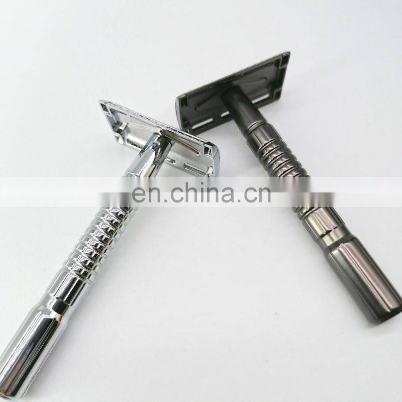 Classical Mens shaving Metal Stainless Steel single blade safety razor
