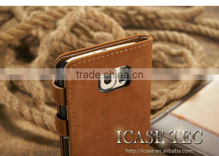 2015 Wholesale New product for samsung galaxy s6 case ,retro style wallet case for galaxy s6,for samsung galaxy s6 flip case