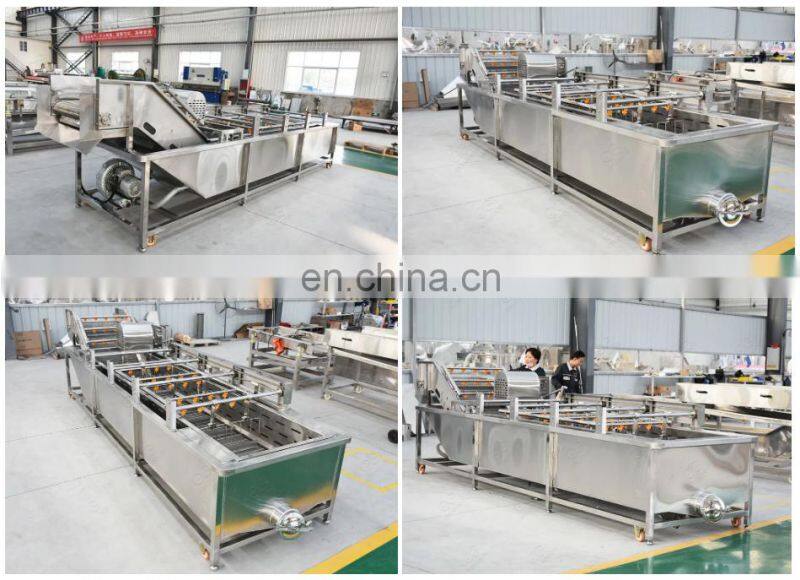 Commercial Automatic Fruit Strawberry Cleaner Blueberry Cleaning Mango Date Bubble Washer Tomato Vegetable Washing Machine Price