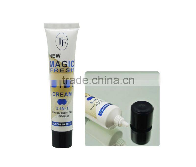 25mm Soft touch plastic PE cosmetic tube,white tube sample packaging plastic bottle with screw thread cap