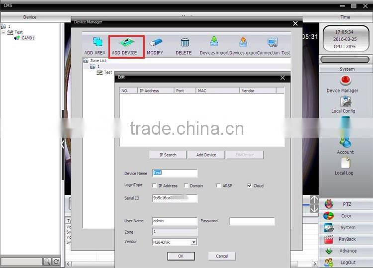 Cloud CMS/APP/Web Online Monitor Metal Casing 360 Degree Fisheye Lens IP Camera 1080P@25FPS Equipped with 1/2" Sony CCD Sensor