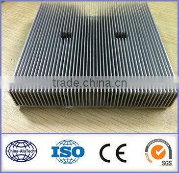 CNC maching extruded aluminum heatsink profiles