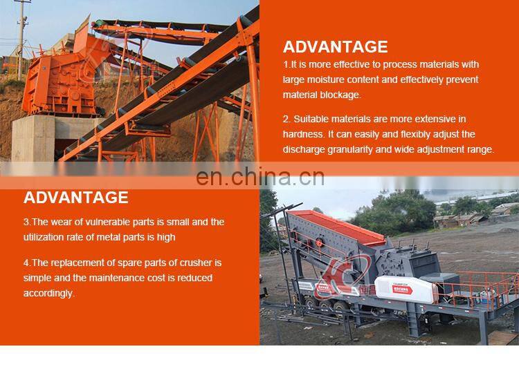 Sand stone crushing line with crusher and screener machine
