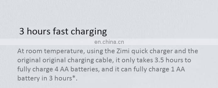 ZMI5 rechargeable lithium battery + charger set 1.5 constant voltage 2900MWh high energy cycle charging