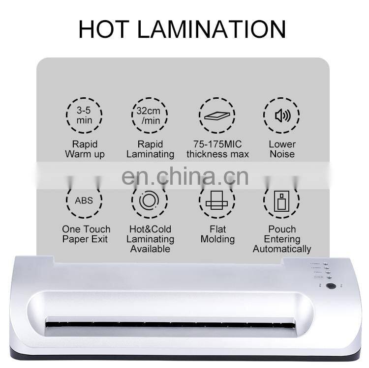 Willing OL260 A4 Professional Laminating Pouch Plastic Paper Sheet 2 Roller Photo And Document Thermal Laminator Machine