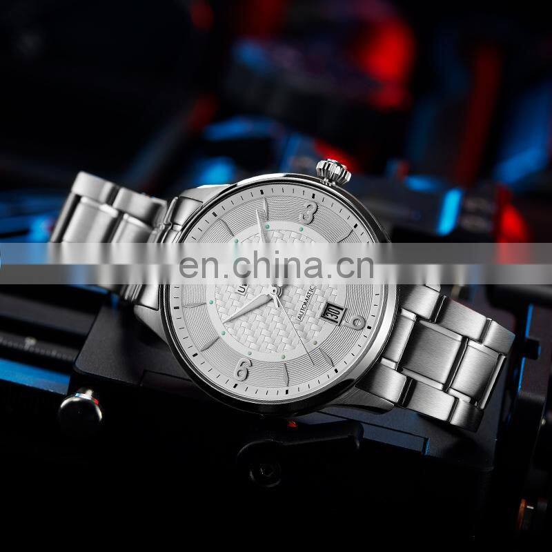 Utime Charming Automatic Watch For Man Calendar Date Display Japan Automatic Wristwatch U0036G Relogio Masculino