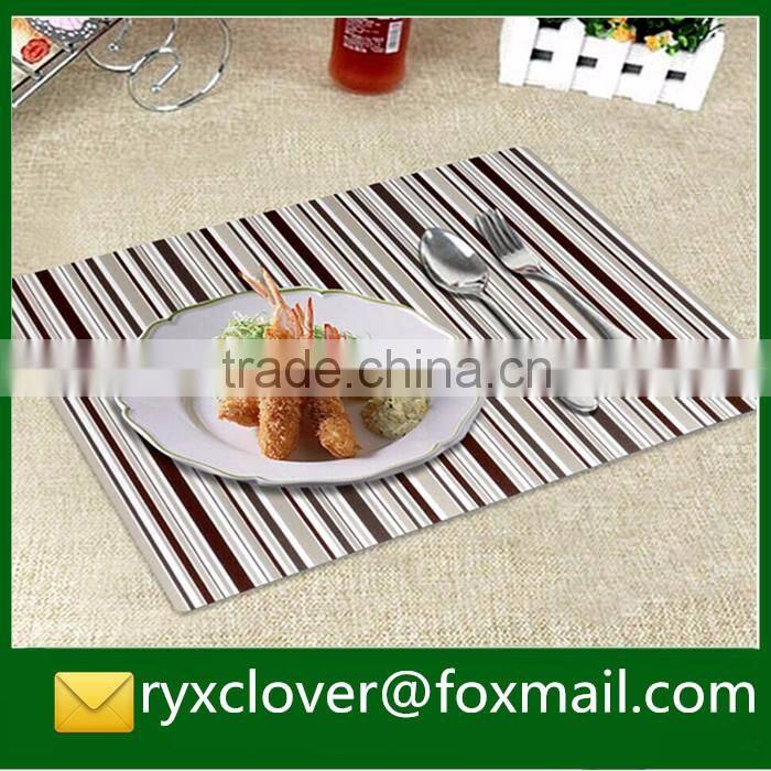 PP plastic heat resistant dish mat printable table placemat