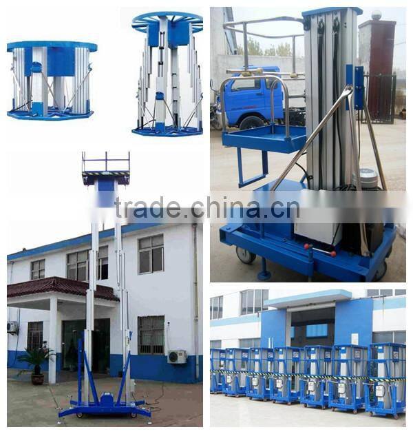 Mast lifts aerial working platform, aerial hydraulic work platforms