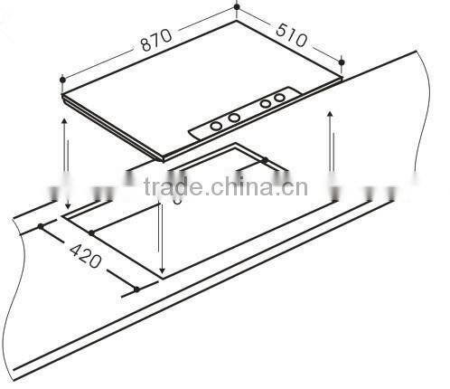 908GHA0 portable tabletop gas stove