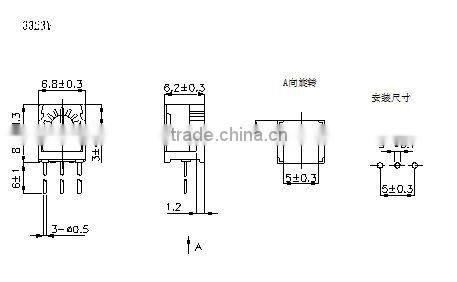 Trimmer Potentiometer 3323V b104 potentiometer