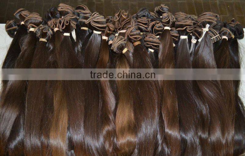 Colored Remy hair virgin human hair,not tangle and dry