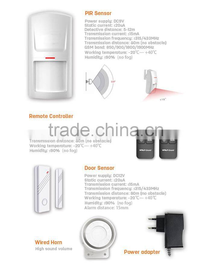 Wireless auto-dial alarm system with GSM and PSTN dual network