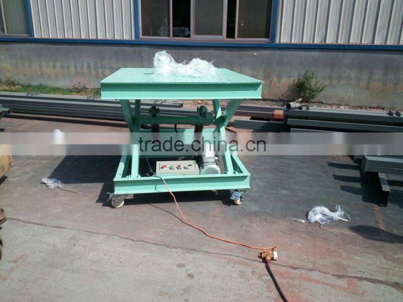 small manual electric scissor lift platform /lift table with good price and good quality for hotsales