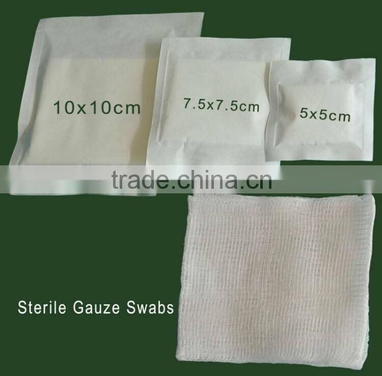 Gauze Swabs Sterile 5*5 CE ISO FDA