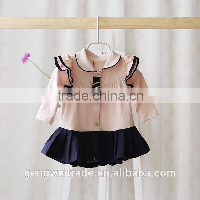 Elegant New Pattern Flower Princess Dress Spring Infant Girl Dress2015