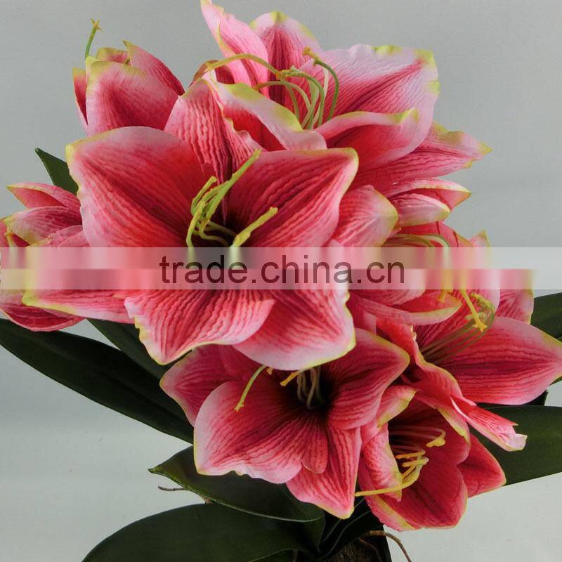 Pure handmade factory direct artificial flower /fake clivia wholesale price