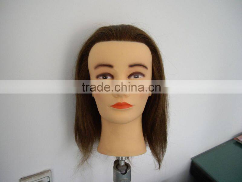 practice fiberglass mannequin head with remy human hair