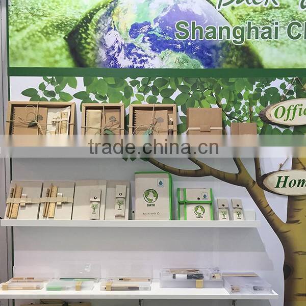 Eco Fabric Covered Recycled Notebook in Bulk with pen attached