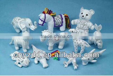 new arrvials washable painting plush sheep toy / washable painting plush toy