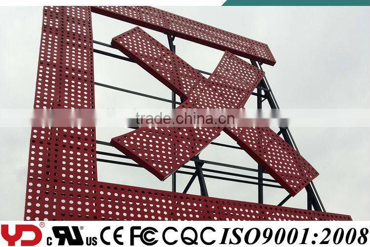 YD IP68 CE UL FCC V-0 clear advertising pixel outdoor logo LED Lights