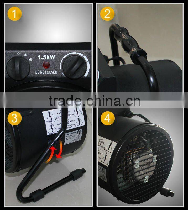 1500W Durable Portable utility Heater hot sale with ETL & CETL