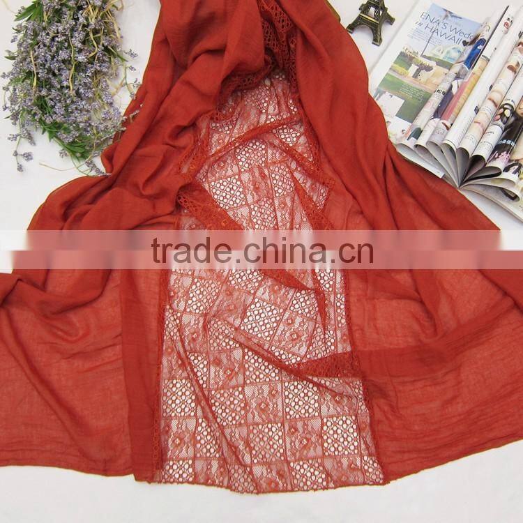 120cm * 180cm Wholesale Multi Colors Plain Cotton Linen Women Scarf Malaysia Hijab