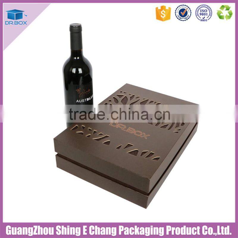 Customized wholesale elegant hand made unfinished wooden wine box
