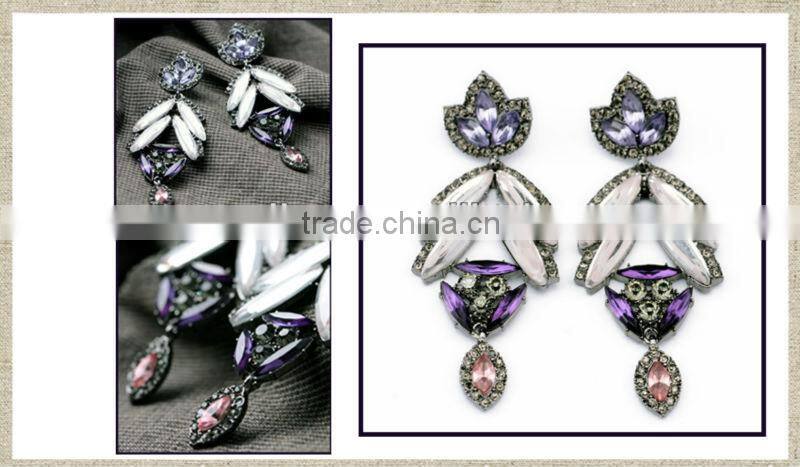 OWL DANGLE EARRINGS, DAINTY EARRINGS, FLASHING EARRINGS