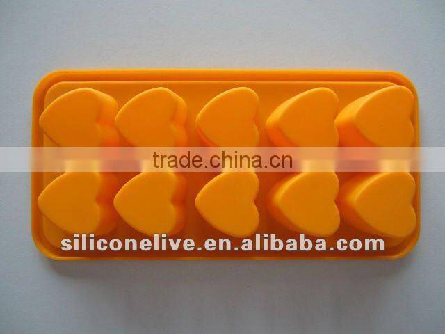 heart shape silicone ice tray in home & garden