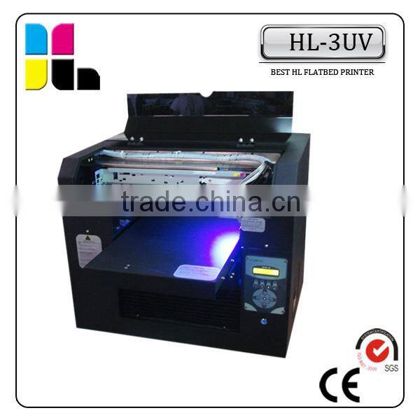 Digital a3 size 6 color mobile cover printer embossing effect from China factory