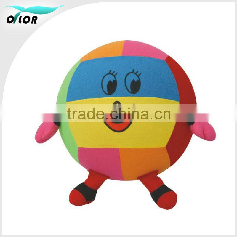 Horse cover skipping ball/ plush cover animal hopper ball/ cute cover with inflatable pvc jumping ball inside