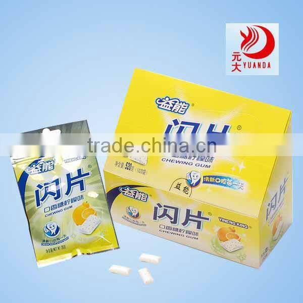 bubble gum flavor lemon flavor