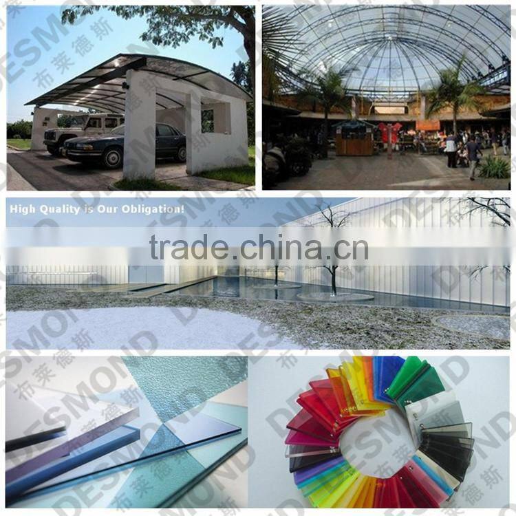 UV coating polycarbonate hollow sheet top quality best price