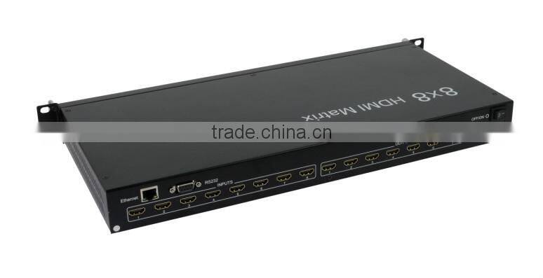 HDMI Matrix 8x8 with RS232 & IR remote