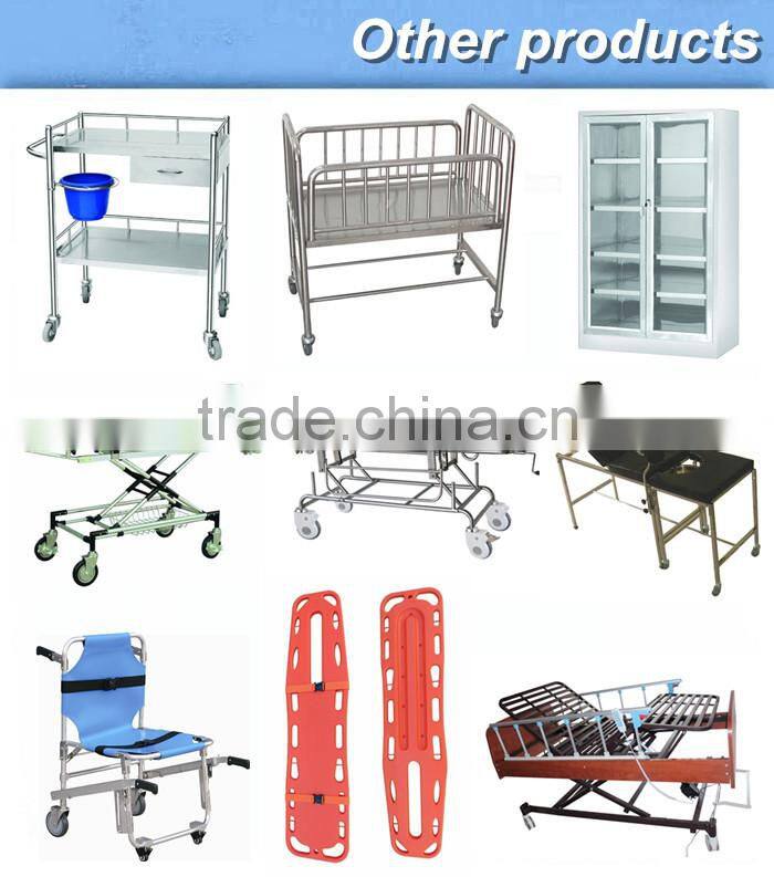 Adjustable hospital trolley bed