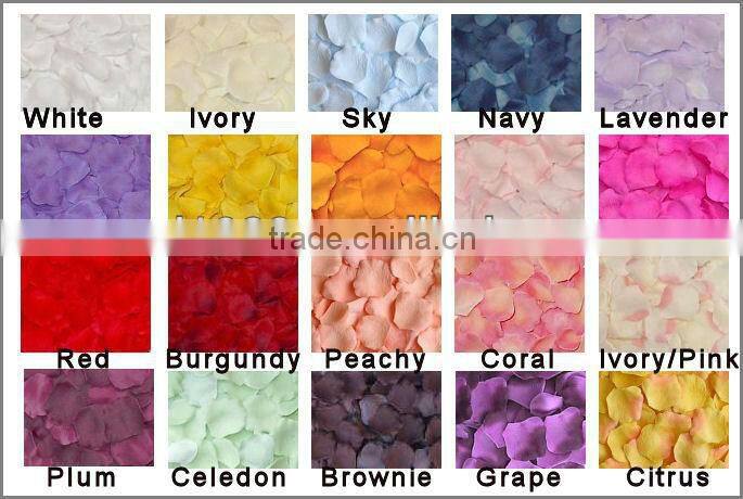 Gold silk rose petals, rose petals, wedding rose petals