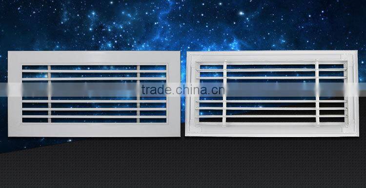 Powder coating aluminum linear bar grille air diffuser for hvac system