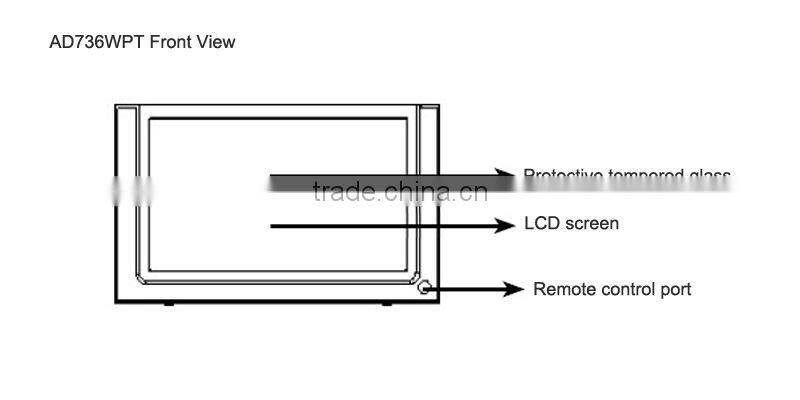 7 inch touch screen car lcd monitor