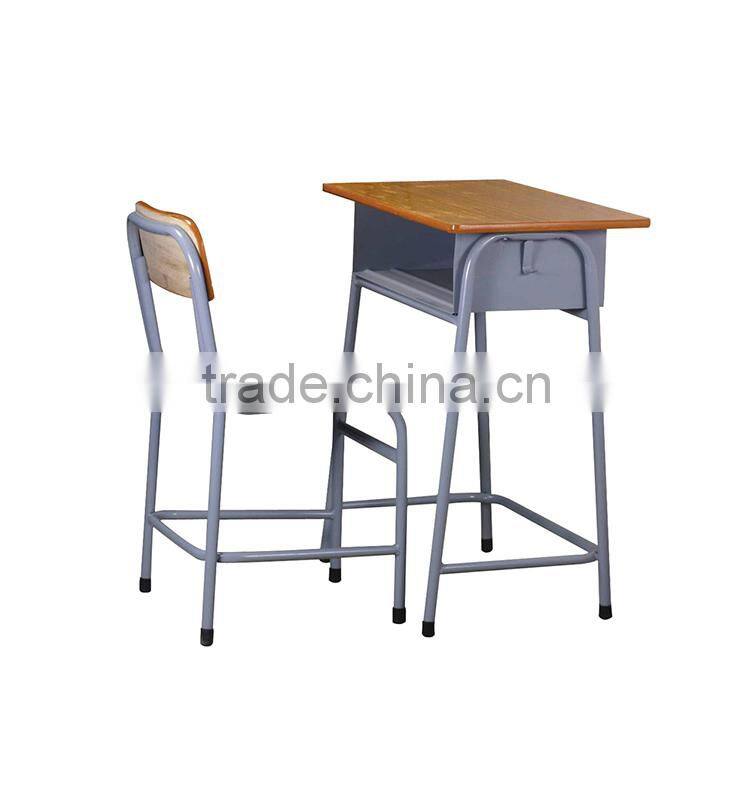High Quality Single School Student Desk And Chair set