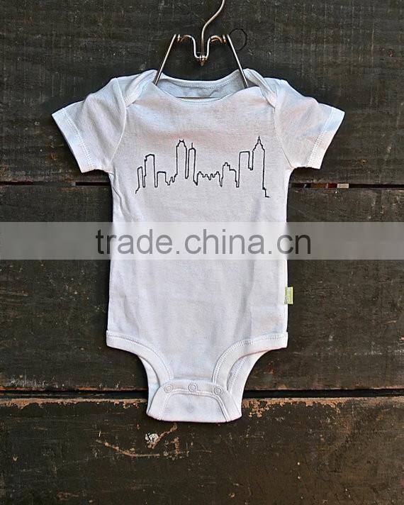 Hot sale100%Cotton baby animal rompers short sleeve onesie