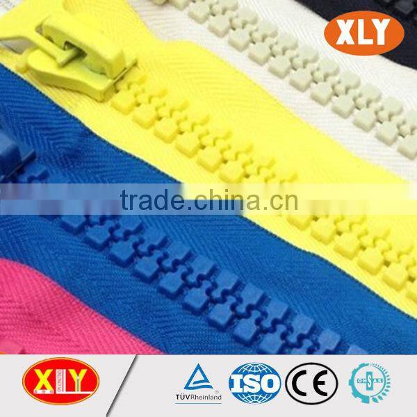 Eco-friendly two way open end plastic zipper