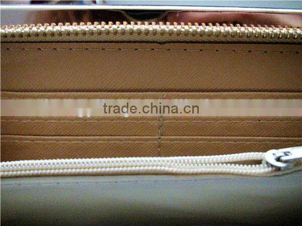 Cheap factory price rose red alligator pattern pu elegant ladies hand purse