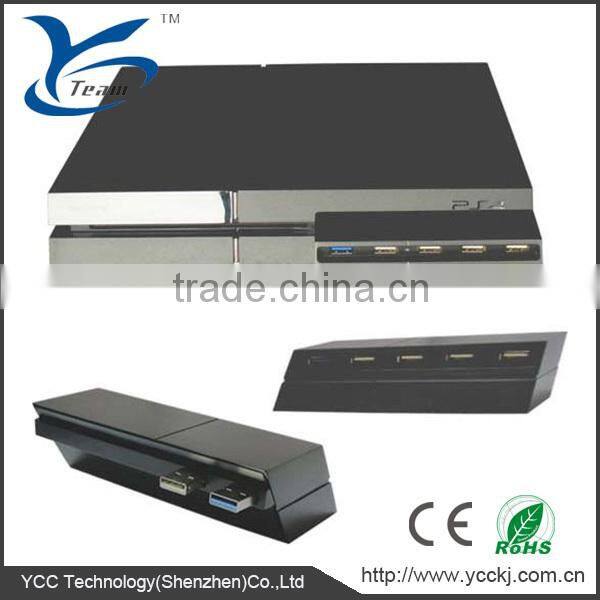 5 PORT USB Hub 3.0 2.0 High Speed for Sony PS4 For Playstation 4 USB HUB Black