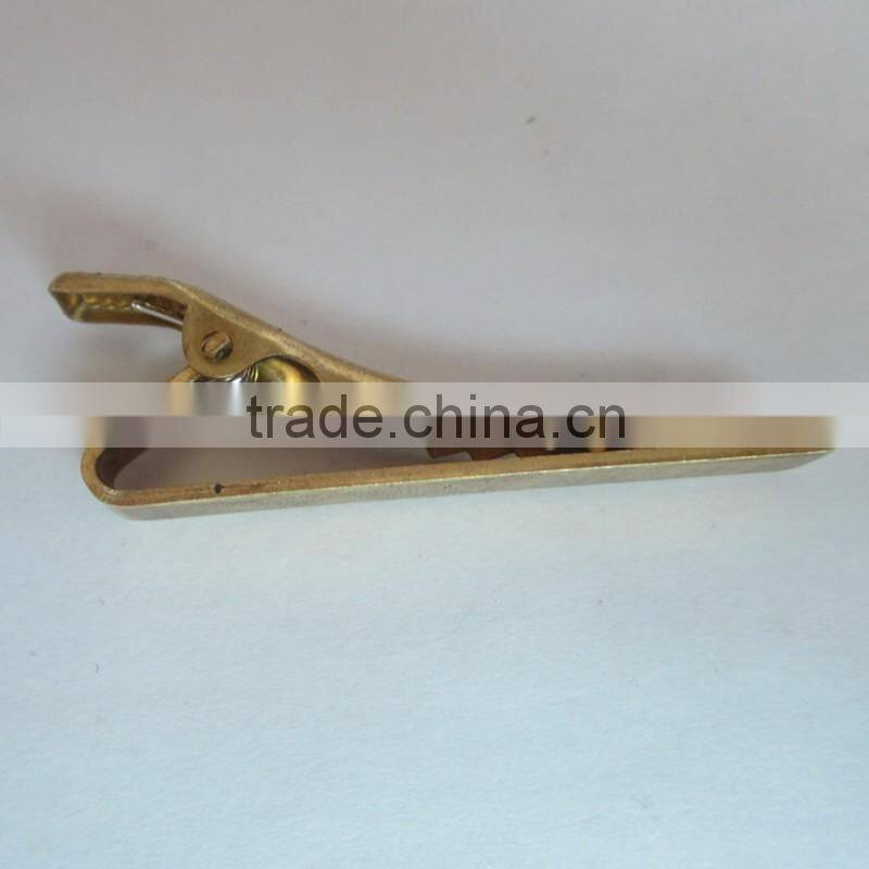 cheap high quality custom made solid brass tie clip for wholesale