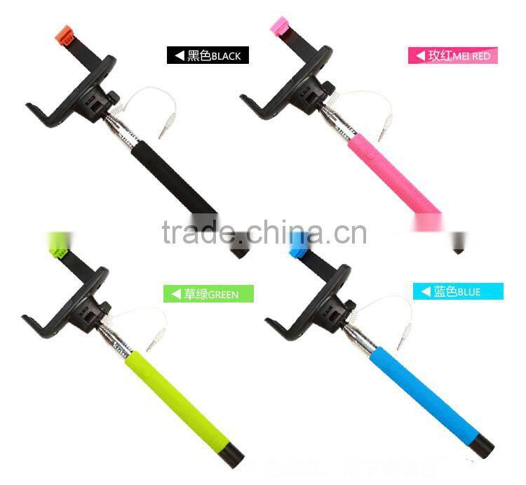 Wireless monopod mobile phone selfie stick,bluetooth selfie stick