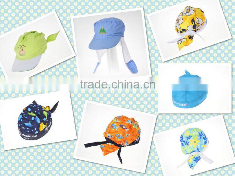 100% cotton soft material children 6-panel baseball cap and hat