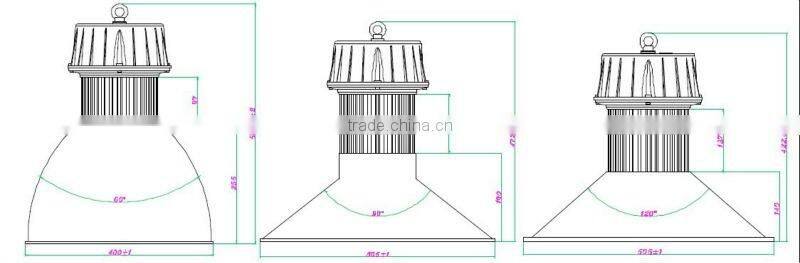 Industrial 100W LED High Bay Light ,CREE Bridgelux Chip