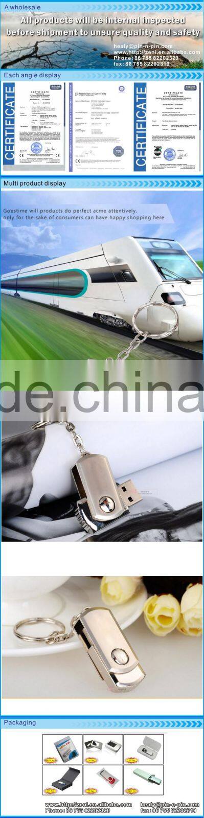 High quality 360 degree rotate flash memory usb flash drive