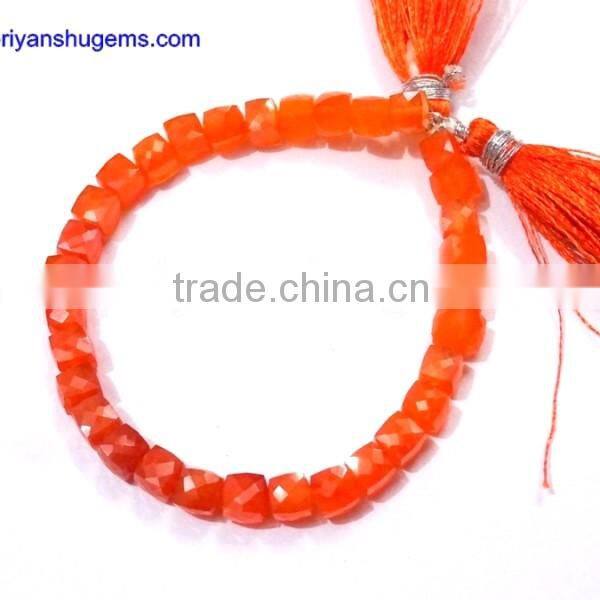 Carnelian Faceted Elongated pyramid